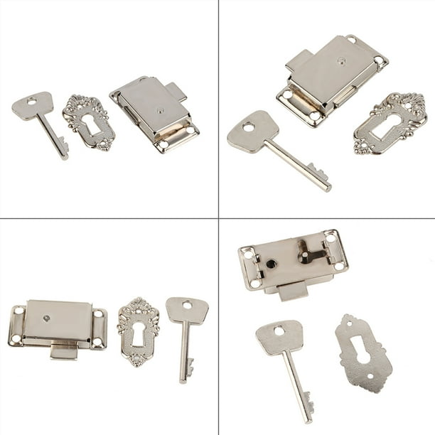 Nikou Conjunto Cerradura La Puerta Del Gabinete De Estilo Vintage Montaje En La Superficie Cerradura Del Armario Armario Clasico Armario Puerta Del Armario Cerradura De Aleacion Asamblea Con Llave