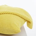 thumbnail image 2 of Deconovo Yellow Decorative Throw Pillow Covers for Kids'Room, Corduroy Cushion Covers with Corn Pattern, 12x20 inch, Mellow Yellow, Set of 2, 2 of 7