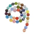 thumbnail image 1 of Abalorios sueltos de ópalo de piedras preciosas multicolores Suministro de fabricación de joyas para proyectos de abalorios de bricolaje, pulseras, co 10mm 38pcs Macarena cuentas de piedras preciosas naturales, 1 of 7