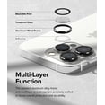 thumbnail image 4 of Ringke Camera Lens Frame Glass Compatible with iPhone 14 Pro Max Camera Lens Protector and iPhone 14 Pro Camera Lens Protector, Glass Covers and Aluminum Alloy Frames - Black, 4 of 11