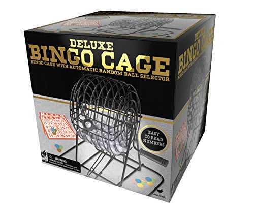 Deluxe Wire Cage Bingo Set Family Play Time Party Game 34 Bingo Card Ball Age 6+ 