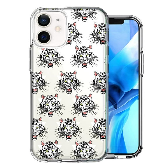 MUNDAZE For Apple iPhone 11 Fierce Tiger Polkadots Design Double Layer Phone Case Cover
