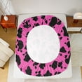thumbnail image 5 of Castle Fairy Animal Cattle Print Twin Sheet Sets 3pcs for Female Men,Abstract Cow Bull Print Twin Fitted Sheet Microfiber,Rustic Farmhouse Breathable Flat Sheet,Breathable Home Decor, 5 of 7