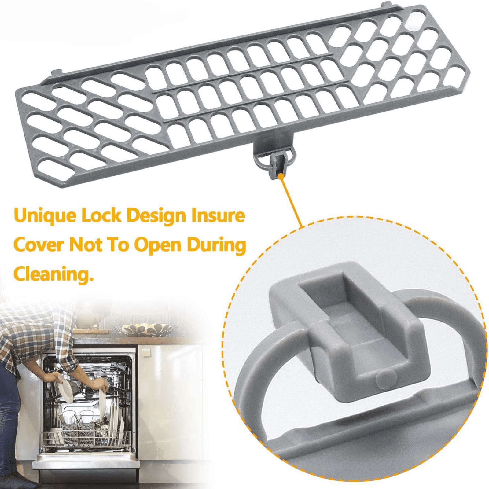 FRTDNE Universal Dishwasher Silverware Basket,for GE Dishwasher,Compatible with Part No. WD28X10128, EA959351, WD28X10132, PS959351, WD28X10127, AH959351, WP8562043