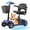 Blue, variant on All-Terrain Mobility Scooter with USB Charge,300lbs Foldable Powered Wheelchair for Adult,Compact Heavy Duty Mobile for Travel,Removable Battery,Blue
