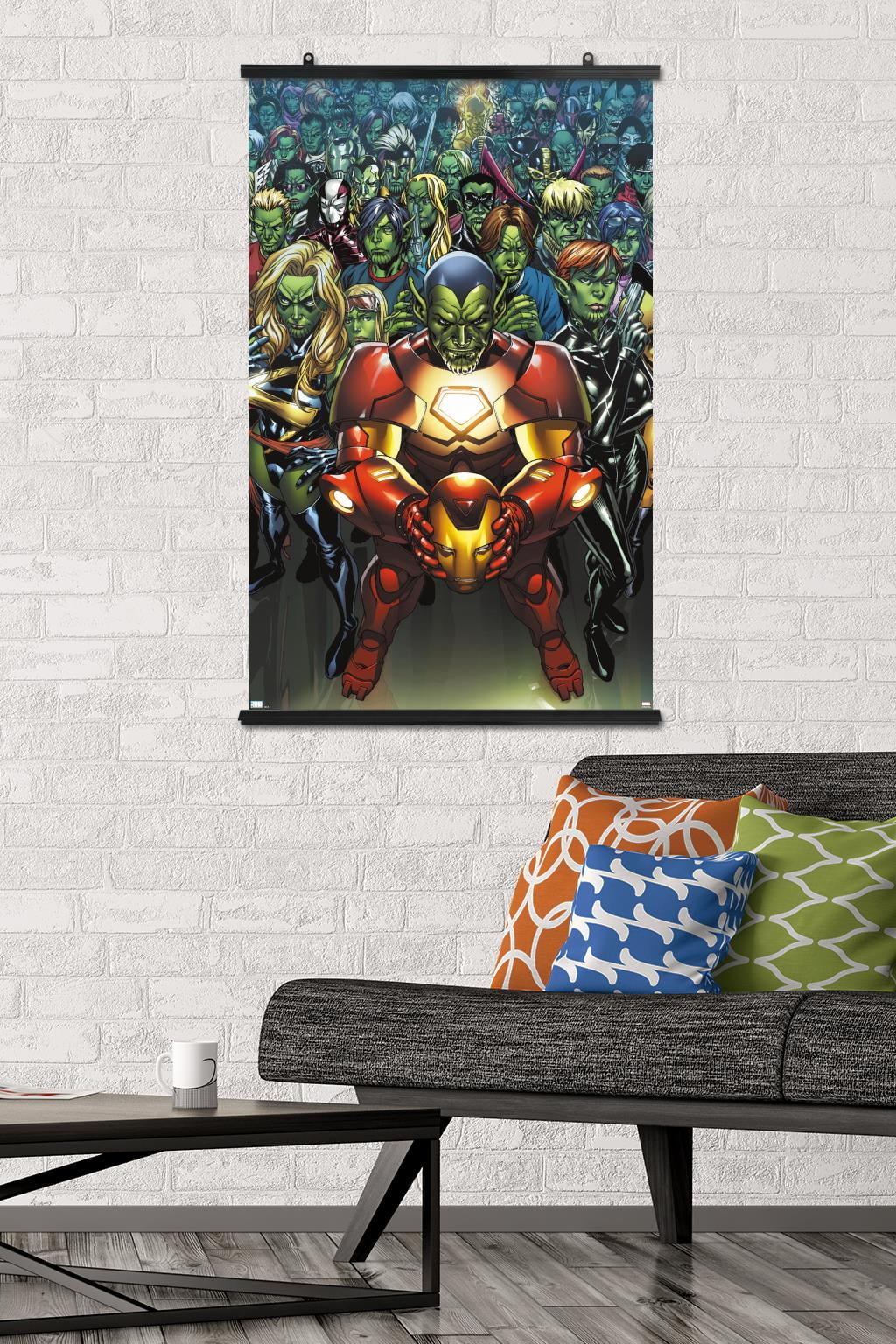 New Avengers #44 Secret Invasion Print Ad Comic Poster Art PROMO Original  Skrull