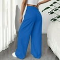 thumbnail image 4 of BLOCLOALO Dress Pants Baggy Pants Womens Casual Wide Leg Dress Pants High Waist Tailored Down Trousers with Pockets Wide Leg Pants Palazzo Pants Comfortable Pants Bu2 Xl, 4 of 8