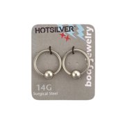 14-Gauge Captive Bead Hoop Pair