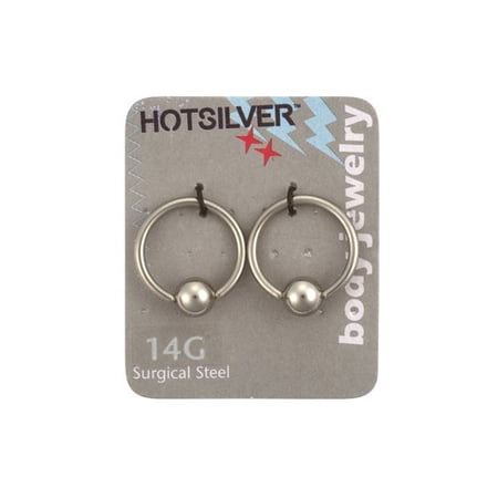 14-Gauge Captive Bead Hoop Pair