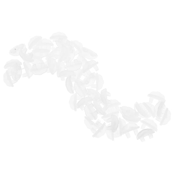 OUNONA 50pcs Glass Shelf Brackets for Closet Heavy Duty Glass Panel Clips Multi-Functional Shelf Supports for Kitchen Cabinets Wood Shelving