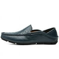 thumbnail image 4 of Spring Summer New Men's Casual Hollow Loafers Slip On Breathable Leather Flats Boat Shoes Driving Shoes Moccasins Comfort Walking Shoes, 4 of 15