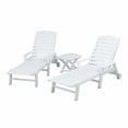 thumbnail image 3 of polywood 3-piece nautical outdoor folding chaise lounge & side table set, 3 of 3