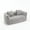 Gray, variant on Aukfa 65" Compressed Loveseat Sofa for Living Room,No Assembly Required, 2 Pillow, Chenille, Orange