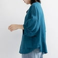 thumbnail image 6 of Short Sleeve Shirts for Women Casual Blouse with Round Neck Oversized Fit Womens Summer Tops, 6 of 6