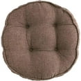 thumbnail image 3 of Nvzi Almohadillas suaves para silla de 18 pulgadas de diámetro, súper cómodas, gruesas, de color sólido, redondas, para cocina, comedor, sillas de oficina (gris, 18" x 18"), 3 of 4