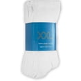 thumbnail image 2 of Calcetines XXL Crew Sport para hombre, talla 15-18, paquete de 3, blancos, 2 of 4