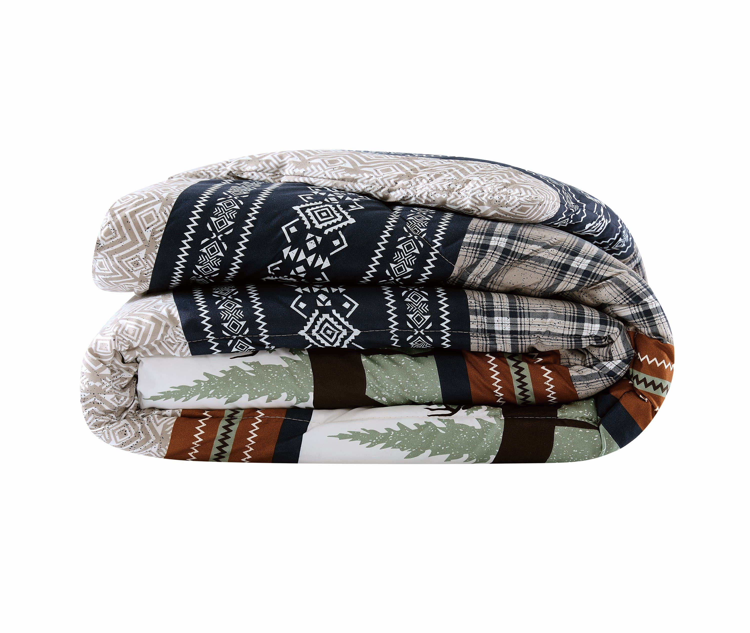Mossy Oak® Rock Ledge Microfiber Full/Queen Size Comforter, Microfiber Adult Bedding for Hunting Lodge or Cabin
