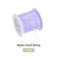 thumbnail image 7 of Uxcell 0.4mm Nylon String for Bracelets 153 Yard Nylon Satin Cord Beading Thread for Jewelry Making Light Purple, 7 of 7