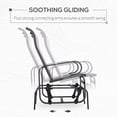 thumbnail image 4 of Outdoor Glider Chair, Gliders for Outside Patio with Smooth Rocking Mechanism & Stable Construction, Glider Rocking Chair for Backyard Poolside Garden Deck Balcony, White, 4 of 13