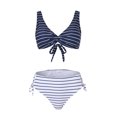 thumbnail image 2 of Vedolay Swimsuit Women Two Piece Women Twist High Waisted Bikini Push Up Two Piece Swimsuits,Black XL, 2 of 5