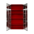 thumbnail image 4 of Seville Classics UltraHD® Stacking Top Steel Body Lockable Storage Cabinet Organizer Shelving Unit, 48" W x 24" D x 18.5" H, Red, 4 of 6