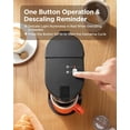 thumbnail image 6 of Sboly Single Serve Coffee Maker for K-Cups & Ground Coffee, Mini One Cup Machine with 6-12 oz Brew Sizes, Water Window & Descaling Reminder, Compact Instant Coffee Maker, Black, 6 of 8