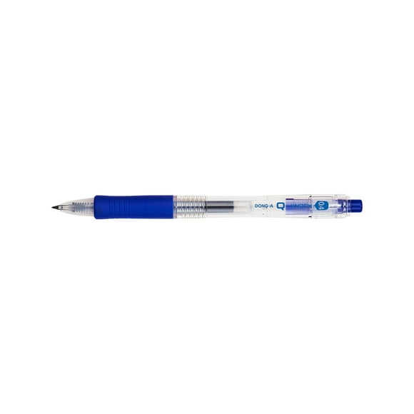 [Dong-A] Q-Knock 0.4mm Gel Pens, Blue Ink, 12 Count