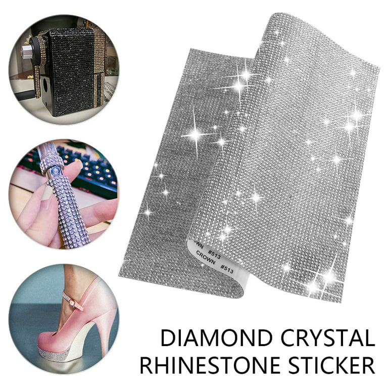 Rhinestone Sheets Self Adhesive 24*20cm Crystal Diamond Ribbon DIY