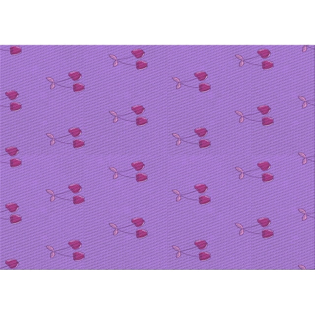 Ahgly Company Machine Washable Indoor Rectangle Transitional Heliotrope Purple Area Rugs, 7' x 9'