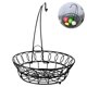 thumbnail image 1 of Naiovety Cesta de frutas redonda Tazón de frutas multipropósito Soporte de soporte de verduras de hierro con cable Organizador de frutas de encimera con Organizadores de utensilios de cocina Naiovety HA013135-00, 1 of 1