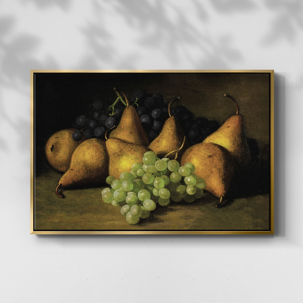 Vintage Botanical Print-LXVIII By Wexford Home Framed in Gold Wood Gallery Wrapped Canvas 27 in. x 41 in.