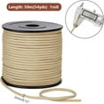 thumbnail image 2 of 54 Yards Braid Nylon Rope 3mm Golden Blinds String Wind Chime Cord Replacement Strong Survival Rope for Crafting DIY Projects Camping Hiking Outdoor Activities, 2 of 9