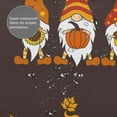 thumbnail image 3 of Disketp Fall Gnomes Stall Fabric Shower Curtain Liner Waterproof - 72" x 72", Lightweight Stall Size Shower Curtain Machine Washable - 60x72, 3 of 5