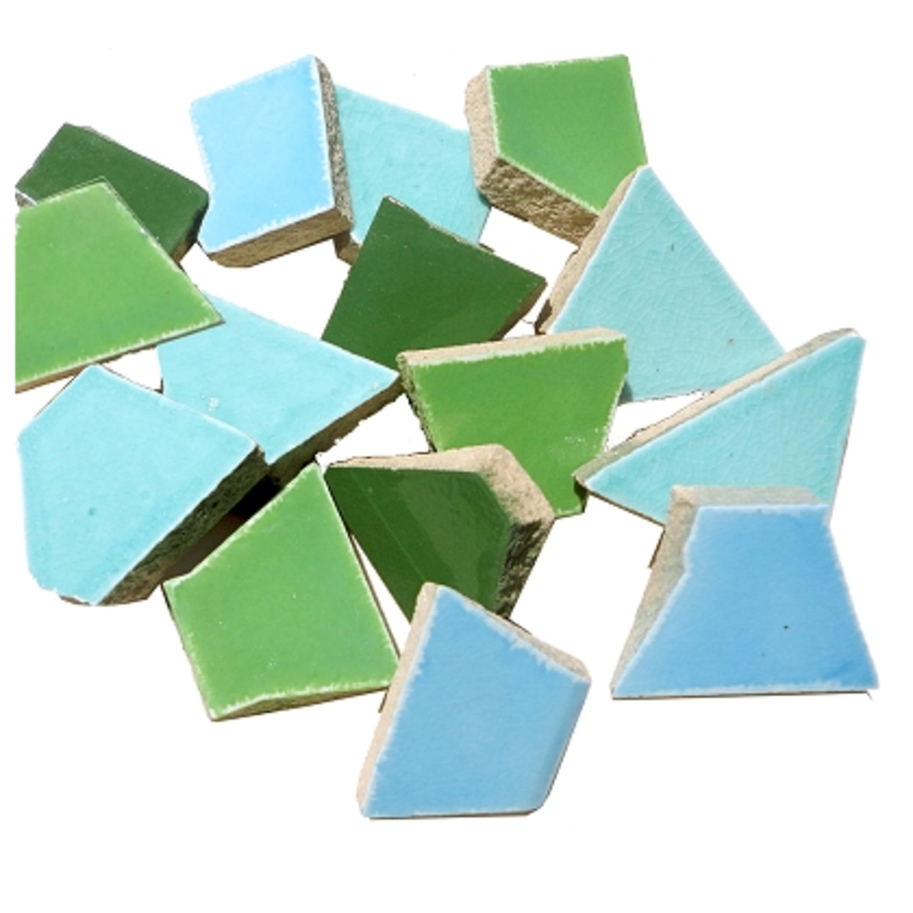 Mosaic Mercantile Crafter's Cut PreCut Mosaic Tiles, Marina, 1/2 lb