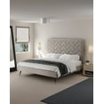 thumbnail image 2 of Manhattan Comfort Crosby King-Size Bed with Solid Wood Frame in Beige, 2 of 9