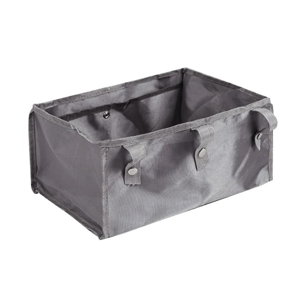 Bolsa para andador debajo del asiento, cesta para andador, organizador plegable y desmontable debajo del asiento Gris