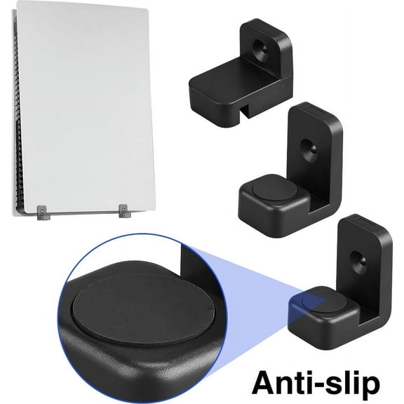3-in-1 Wall and Under Desk Mount Bracket Designed for PS5 Gaming Console, PlayStation 5 Standard and Digital Edition