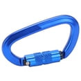 thumbnail image 3 of Clips de mosquetón de escalada con bloqueo automático de aluminio, gancho de clip DRing con bloqueo giratorio para senderismo (mosquetón de bloqueo automático azul n. ° 9), 3 of 5