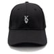 thumbnail image 2 of Gorra de béisbol lisa bordada en algodón con diseño de letra K, 2 of 3