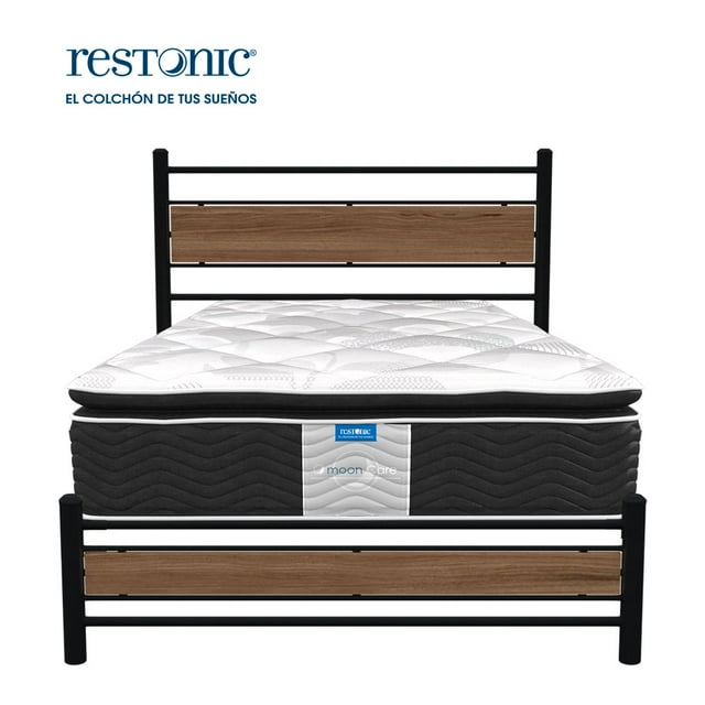 Colchon Matrimonial Restonic Ortopedico MoonCare + Box Completo