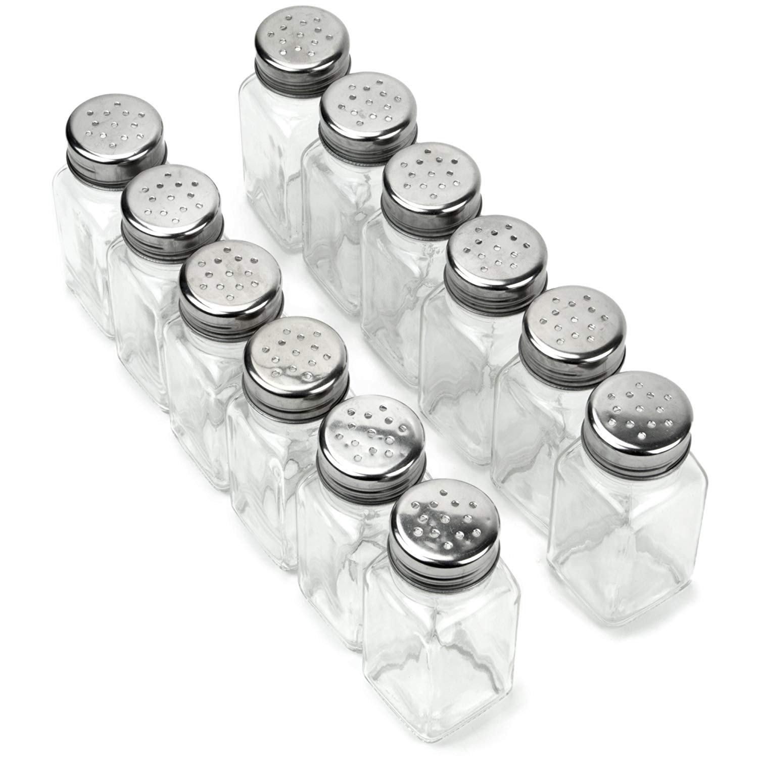 12 Pack of Spice Shakers, Salt & Pepper, Spices, & Seasonings