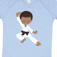 thumbnail image 4 of Inktastic African American Boy, Black Belt, Karate Pose Boys Baby Bodysuit, 4 of 5