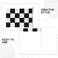 FONDOTIN 10 Pcs Checkered Racing Flags, Black and White Race Signal ...