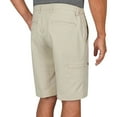 thumbnail image 3 of Greg Norman Men's Comfort Stretch Comfort Waistband Performance Golf Shorts (Taupe, 34), 3 of 3