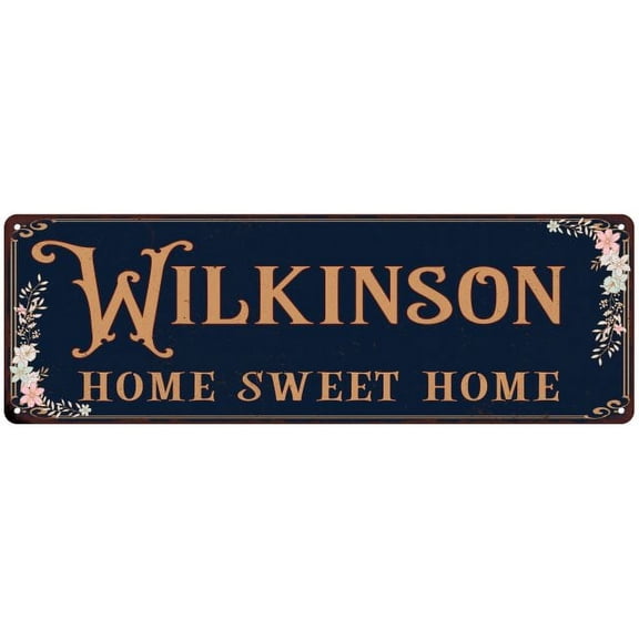WILKINSON Home Sweet Home Victorian Gift 6x18 Metal Sign 206180046952