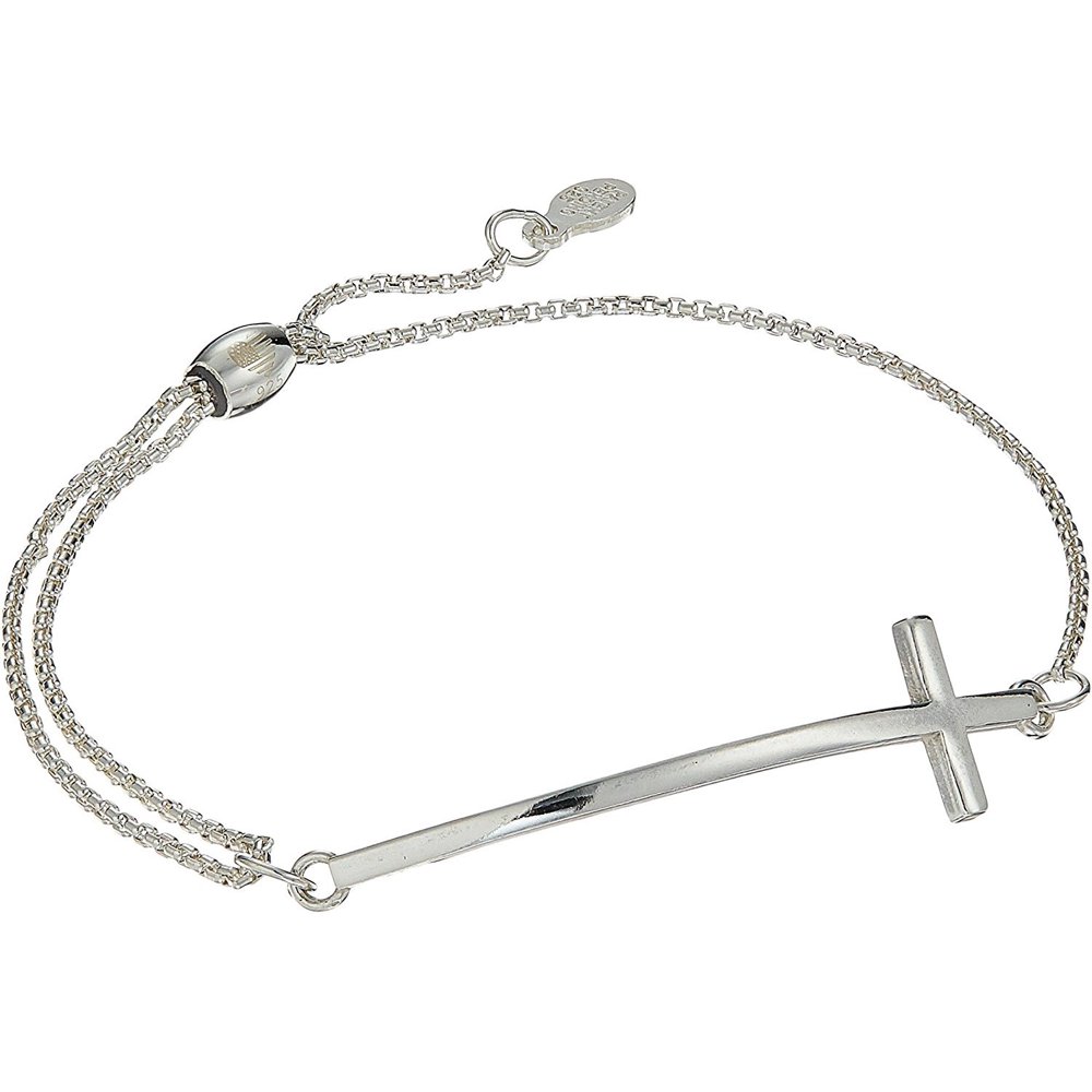 Alex and Ani Alex and Ani Women's Cross Pull Chain Bracelet Sterling