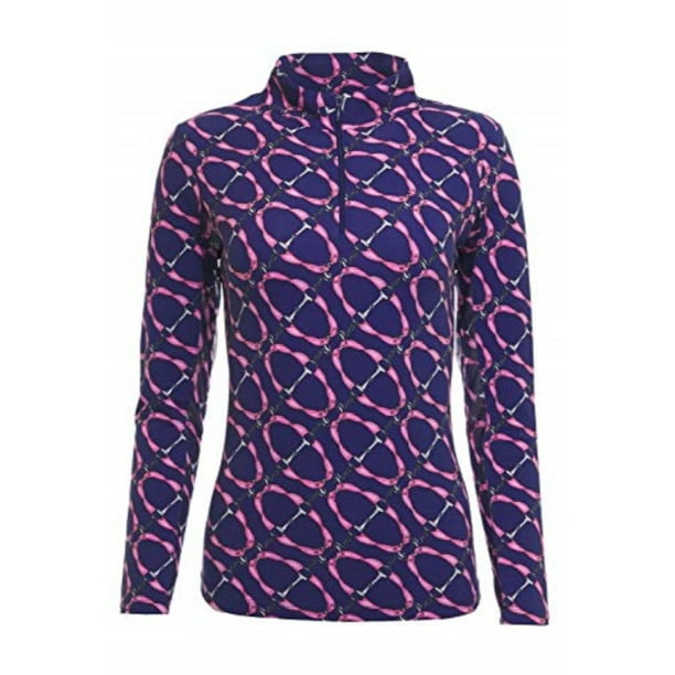 Ibkul ibkul golf ladies long sleeve mock neck shirt
