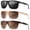 Grey+Brown+Clear Brown, variant on [3 Pairs] Premium Polarized Fashion Glasses for Men Trendy Versatile Vintage Men'S Fashion Glasses Lightweight PC frame Colored Lens for Accessories Matching Clothes Sports Casual Wear