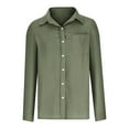 thumbnail image 6 of Patlollav Pntutb Womens Long Sleeve Shirts,Ladies Work Tunic Tops with Pocket, 6 of 7