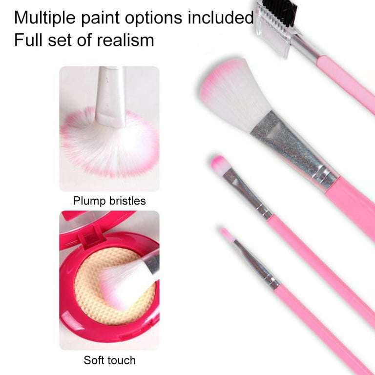 TOY Life Kids Real Make Up Kit for Girls Washable, Non Toxic Make Up Set  Makeup for Kids 8-12 with Pink Unicorn Bag Pretend Play Set for Toddler